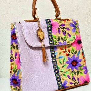 Handcrafted Artisan Backpack – "Mochila Artesanal" Violet (Multicolor) Premium Bag