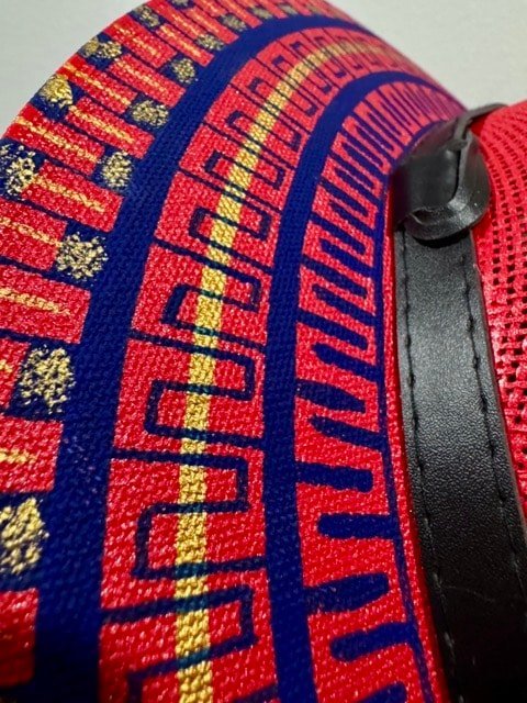 Custom Hand-Painted Fedora Hat Red Painted In Detail Unisex Size L - Image 5