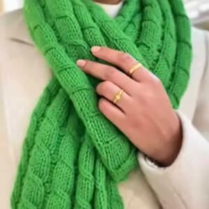 Alpaca Blend Pattern Loop Scarf 5 Different Colors