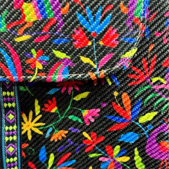 Handcrafted Artisan Backpack – "Mochila Artesanal" Black (Multicolor) Premium Bag - Image 5
