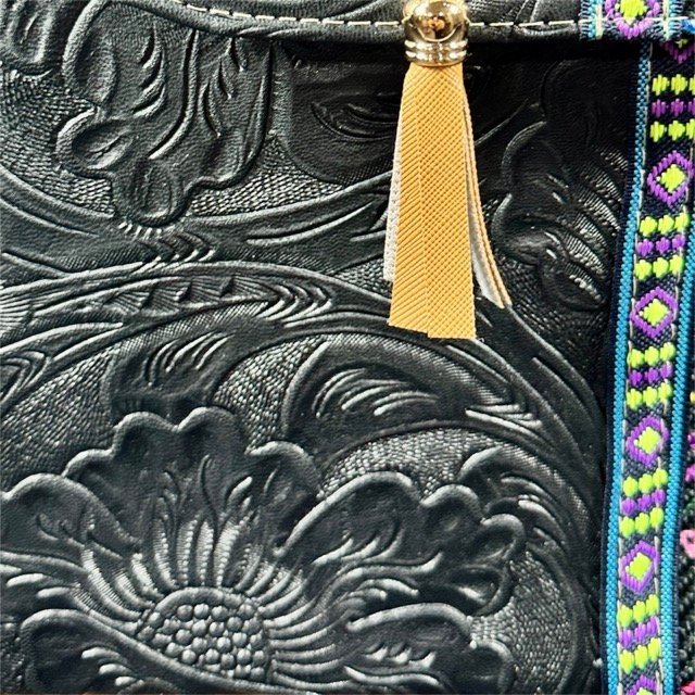 Handcrafted Artisan Backpack – "Mochila Artesanal" Black (Multicolor) Premium Bag - Image 4