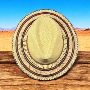 Custom Hand-Painted Fedora Hat Painted In Detail Unisex Size L