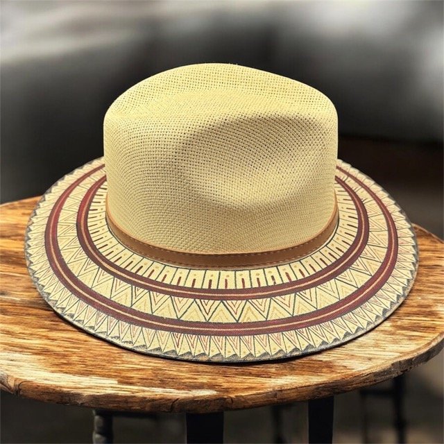 Custom Hand-Painted Fedora Hat Painted In Detail Unisex Size L - Image 4