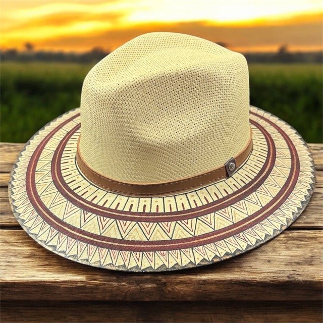Custom Hand-Painted Fedora Hat Painted In Detail Unisex Size L - Image 7