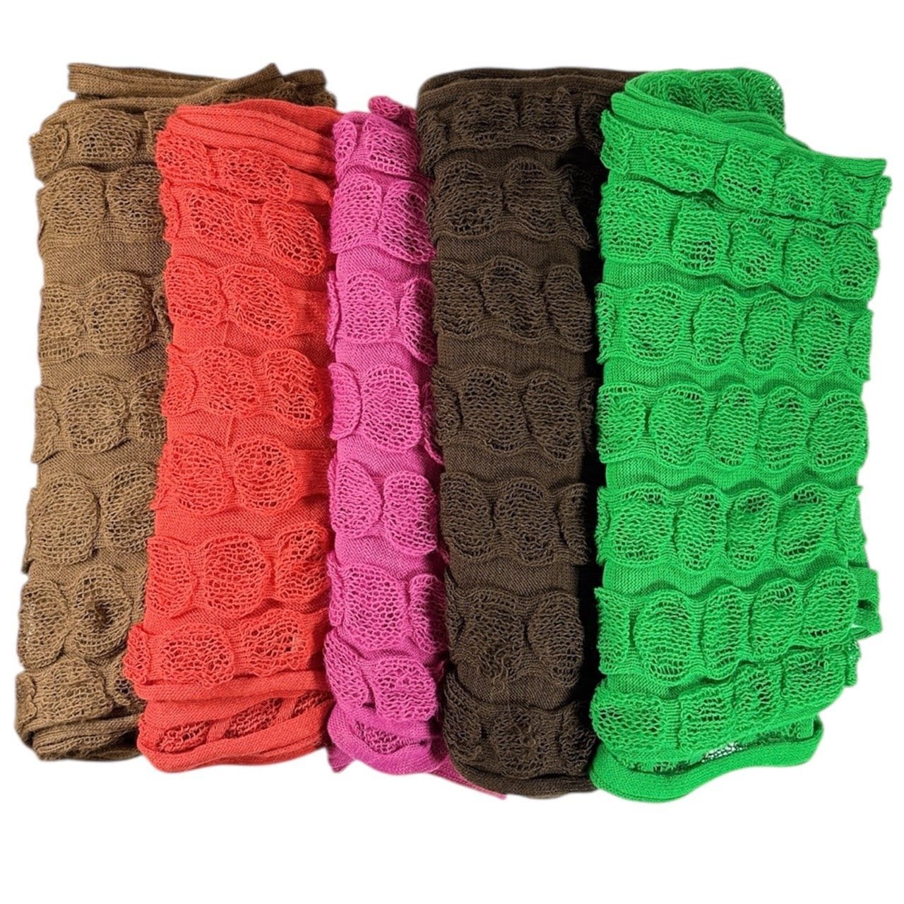 Alpaca Blend Pattern Loop Scarf 5 Different Colors - Image 4