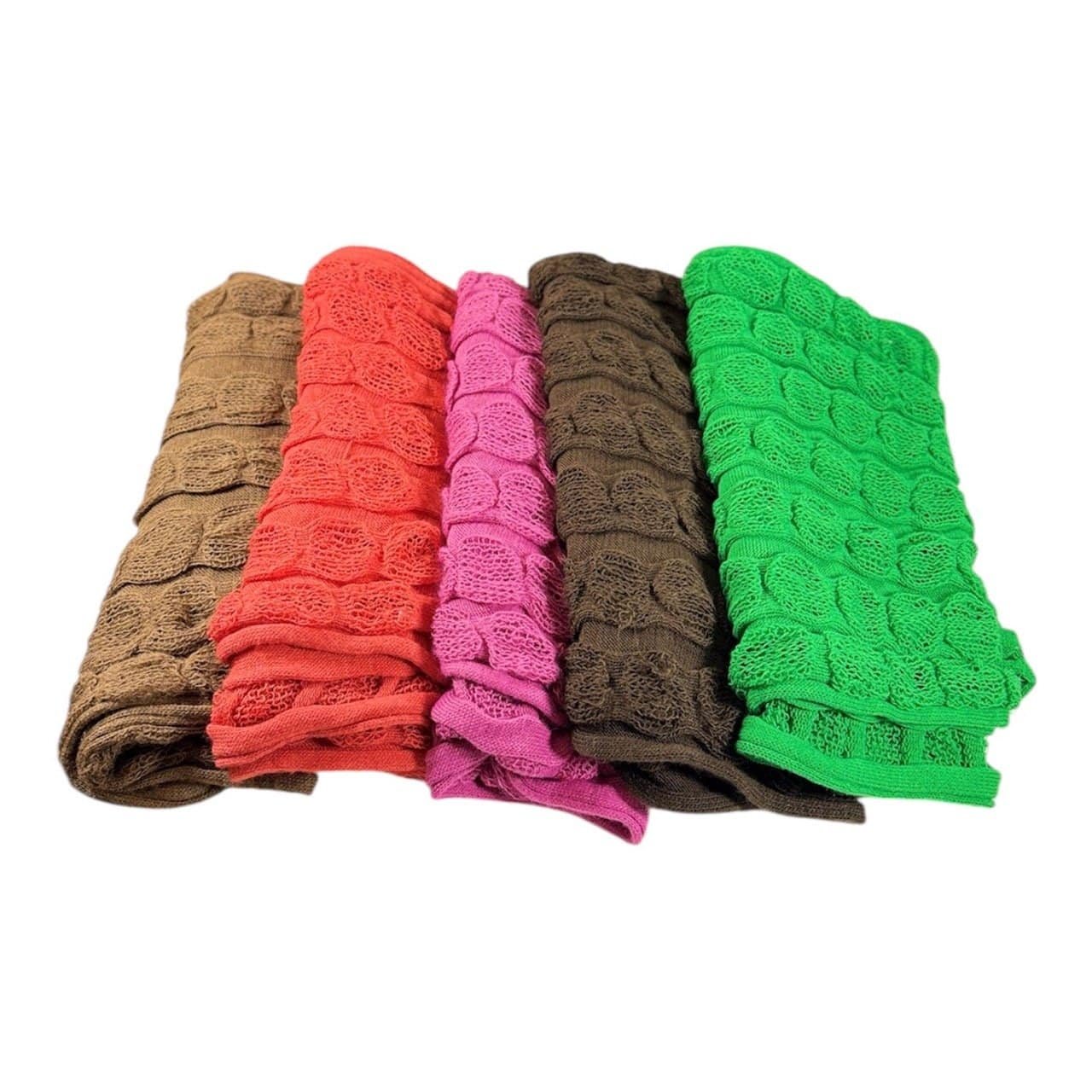 Alpaca Blend Pattern Loop Scarf 5 Different Colors - Image 2