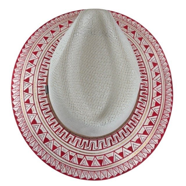 Custom Hand Painted Fedora Hat-Painted In Detail Unisex Size L - Image 7