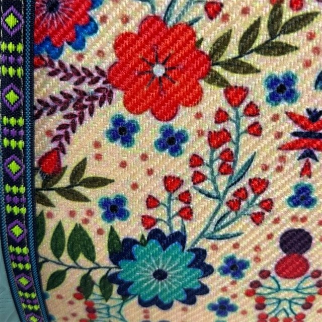 Handcrafted Mexican Tote Bag–Embossed Leather & Floral Jute - Image 6